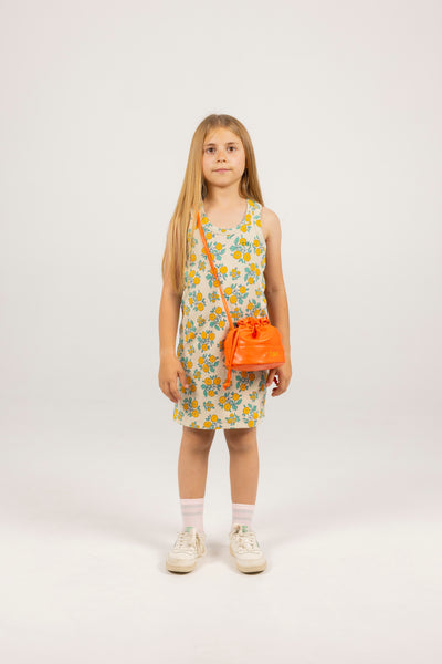 Flowers Rib Dress – dark vanilla