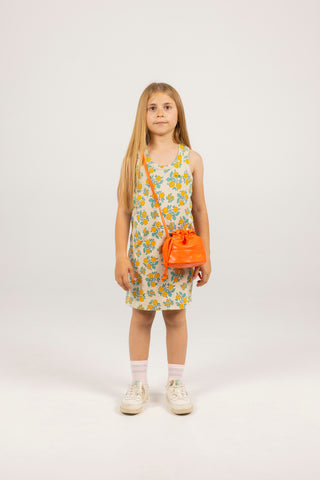 Flowers Rib Dress – dark vanilla