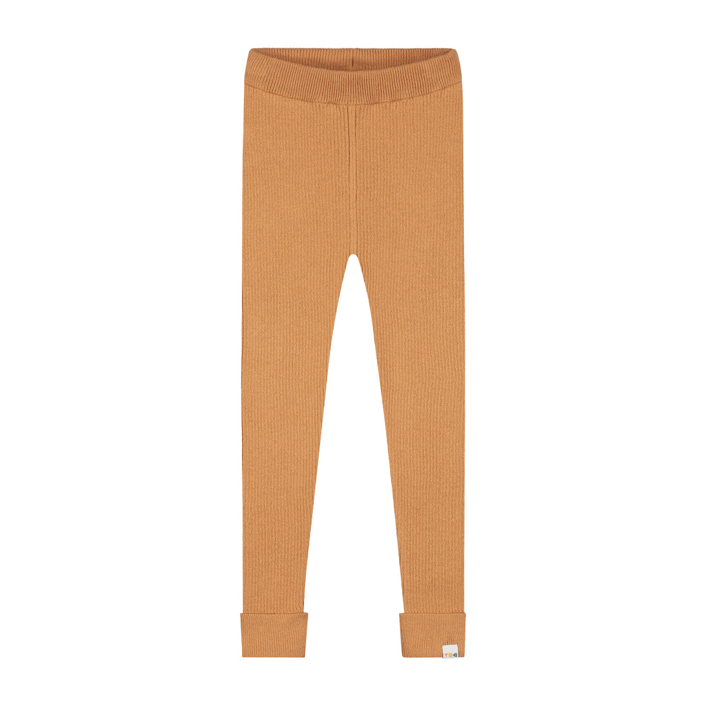 Knitted Leggings Fine Rib – almond