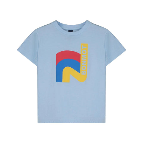 T-Shirt Good Feeling Bonmot – light blue