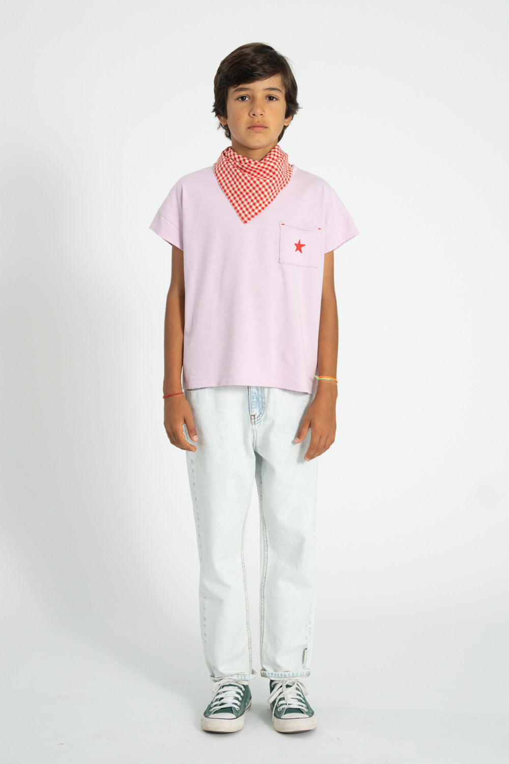 T-Shirt – lilac w/ "A" print