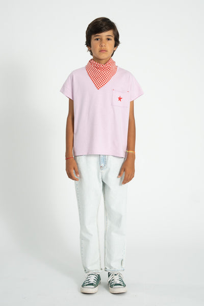 T-Shirt – lilac w/ "A" print