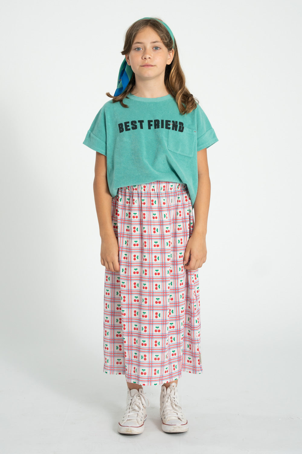T-Shirt – turquoise w/ "Best Friend" print