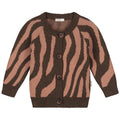 Raglan Cardigan – pink zebra