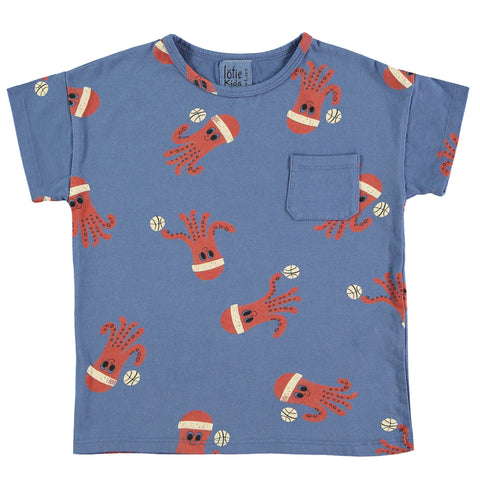 Short Sleeve T-Shirt Octopuses – blue
