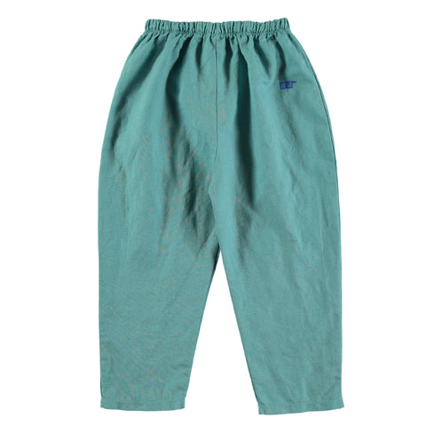 Wide Linen Pants – pacific green