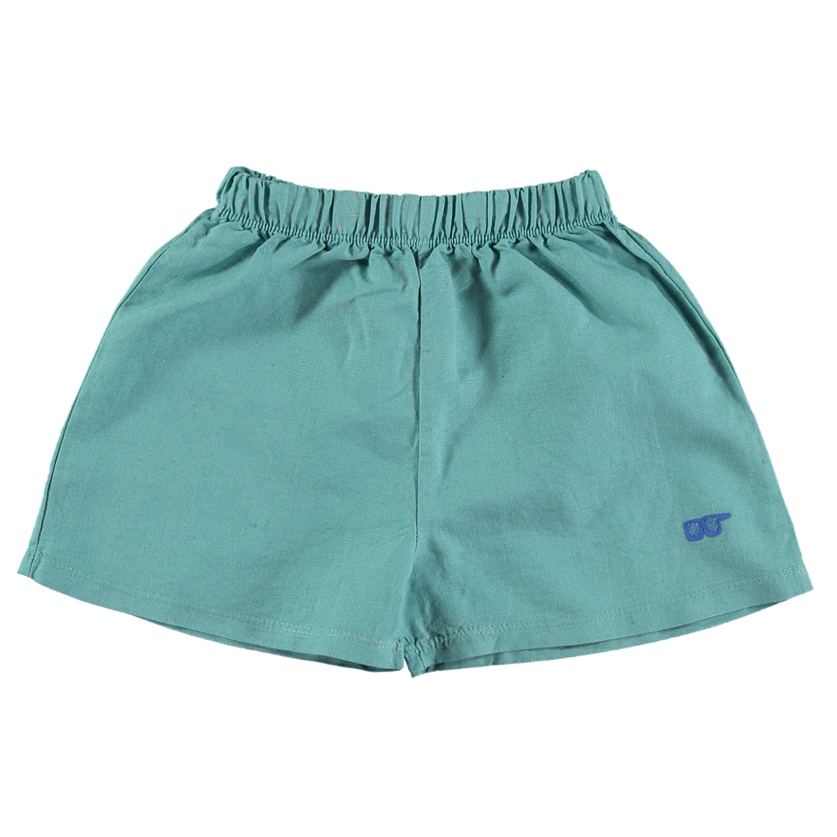 Linen Shorts Sunglasses – pacific green