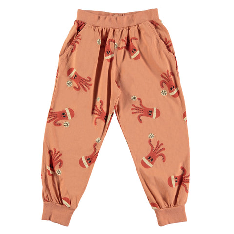 Jogger Pant Octopuses – peach