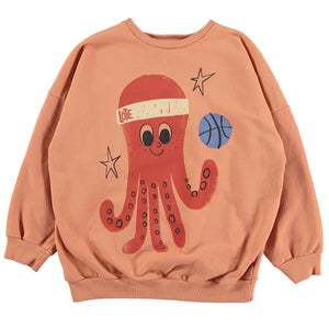 Sweatshirt Octopus - peach