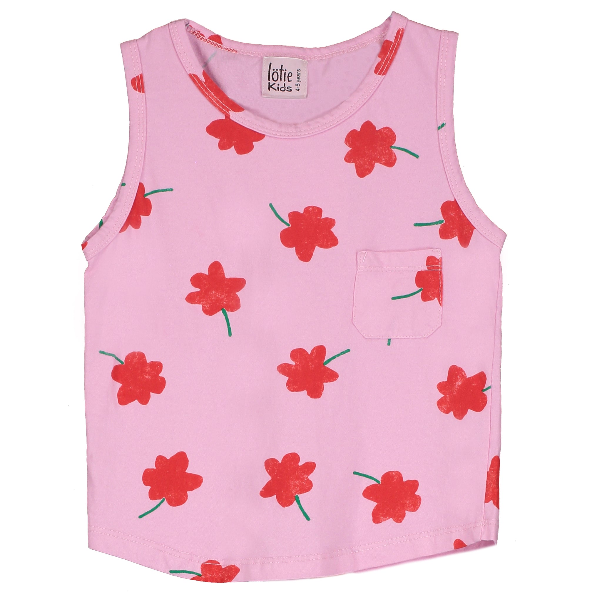 Tank Top Poppies – bubble pink