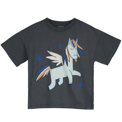 Pegasus Wide T-Shirt – anthrazit