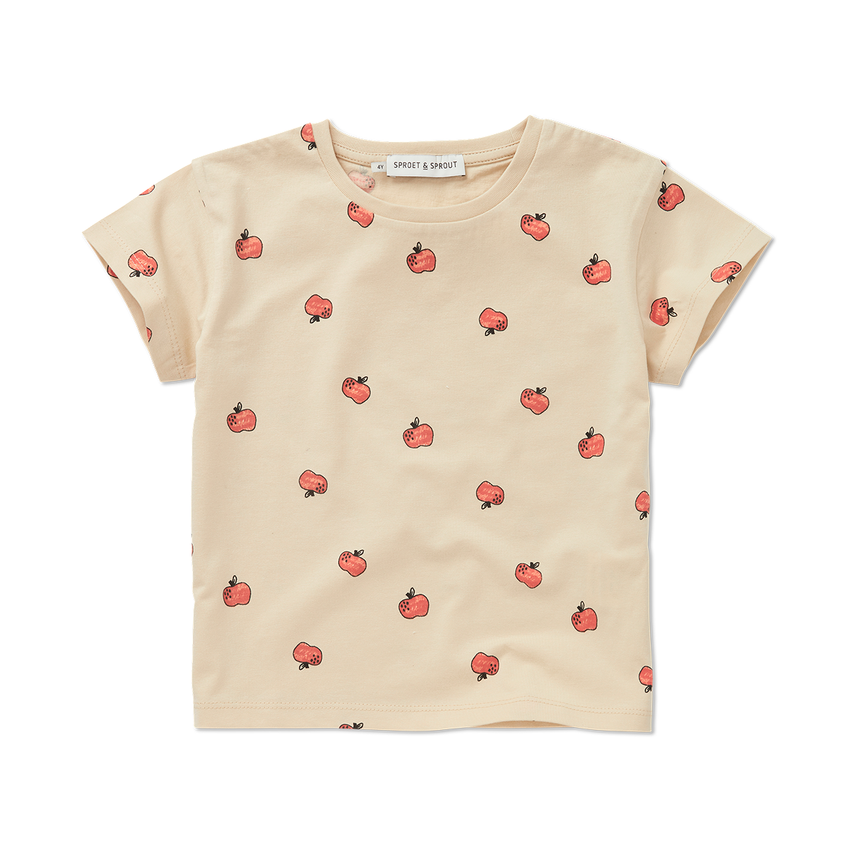 T-Shirt Apple Print – sesame