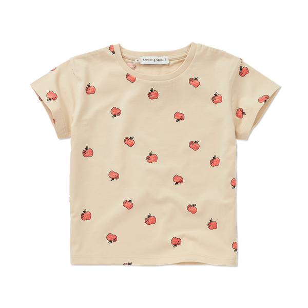T-Shirt Apple Print – sesame