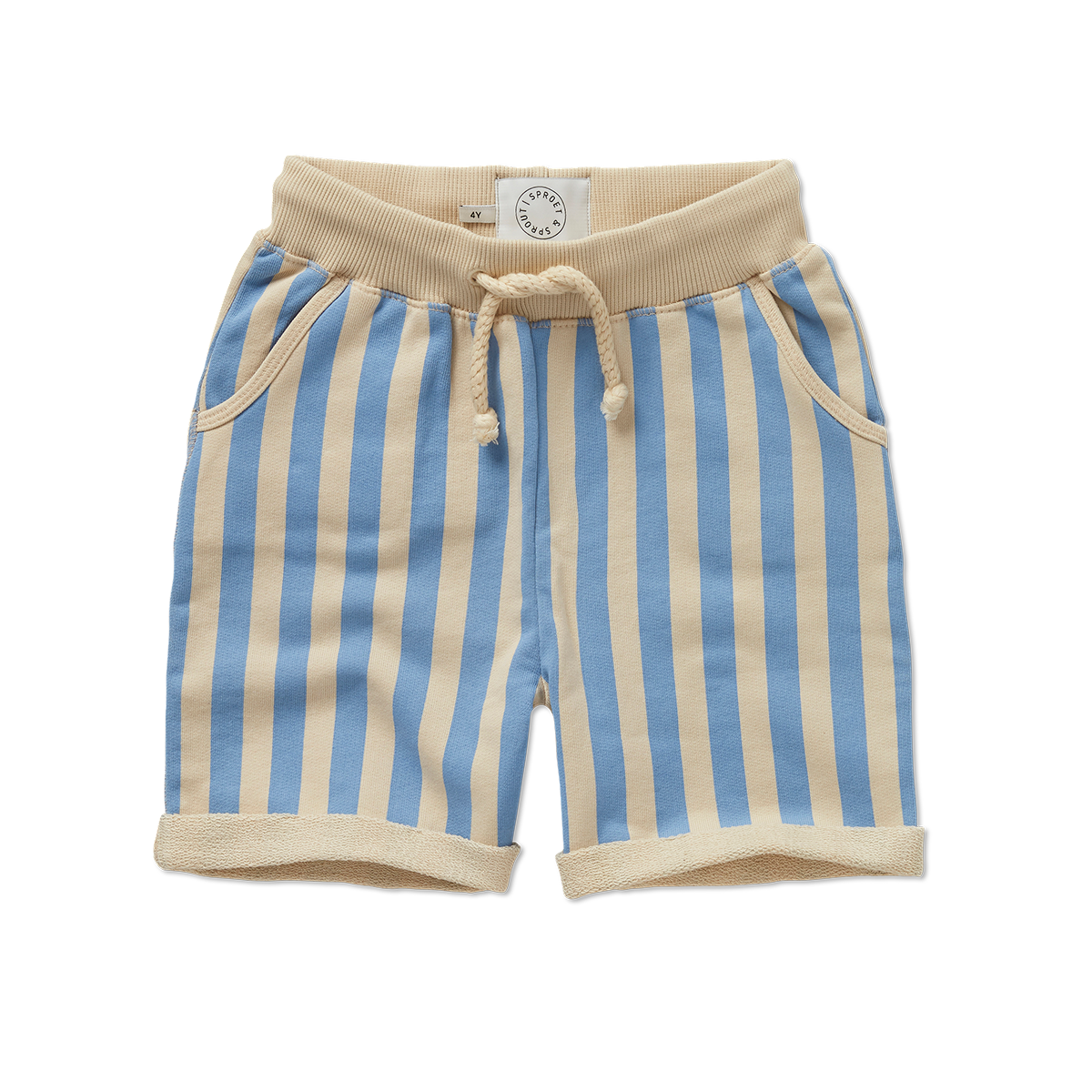 Shorts Stripes – sesame