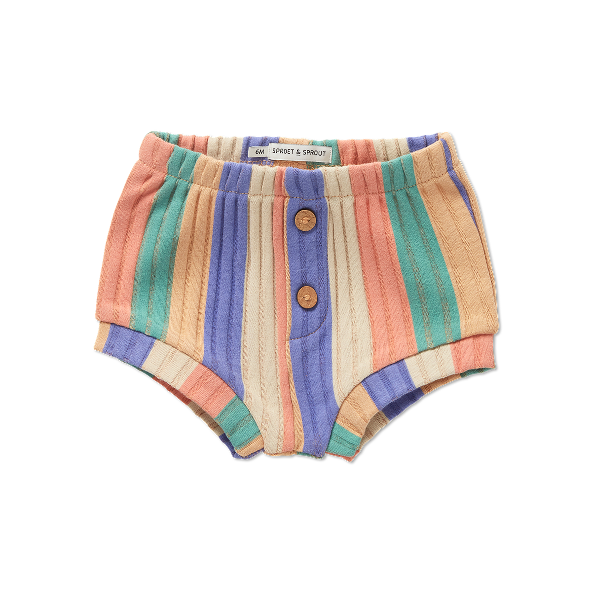 Rib Baby Shorts Stripes