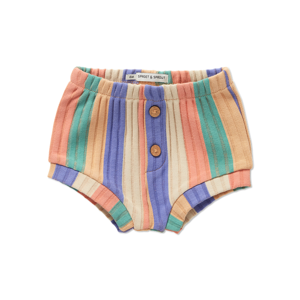Rib Baby Shorts Stripes