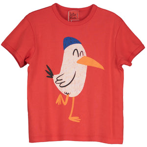 Seagull Retro Fit T-Shirt – red