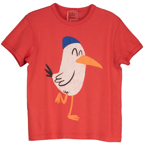 Seagull Retro Fit T-Shirt – red