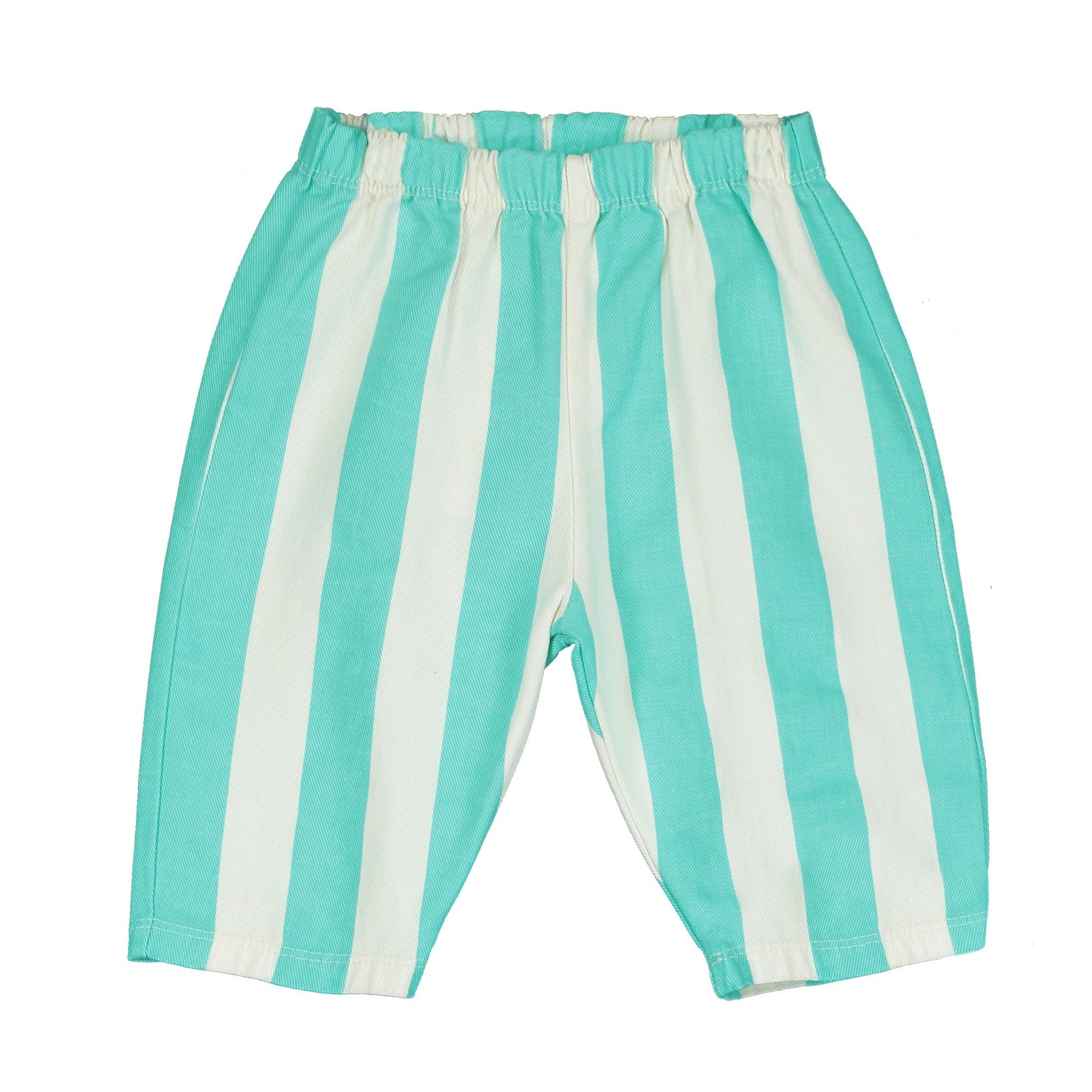 Stripes Wide Baby Pants – off-white mint stripes