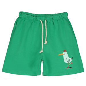 Skating Seagull Bermuda Shorts – green
