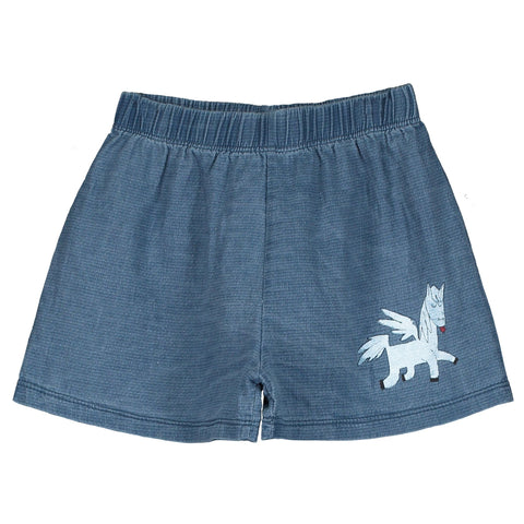 Light Denim Short – washed indigo
