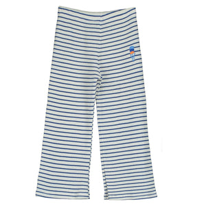 Stripes Waffle Pants – off white blue stripes