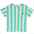 Stripes Regular T-Shirt – off-white/mint