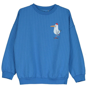 Skating Seagull Sweatshirt – royal blue
