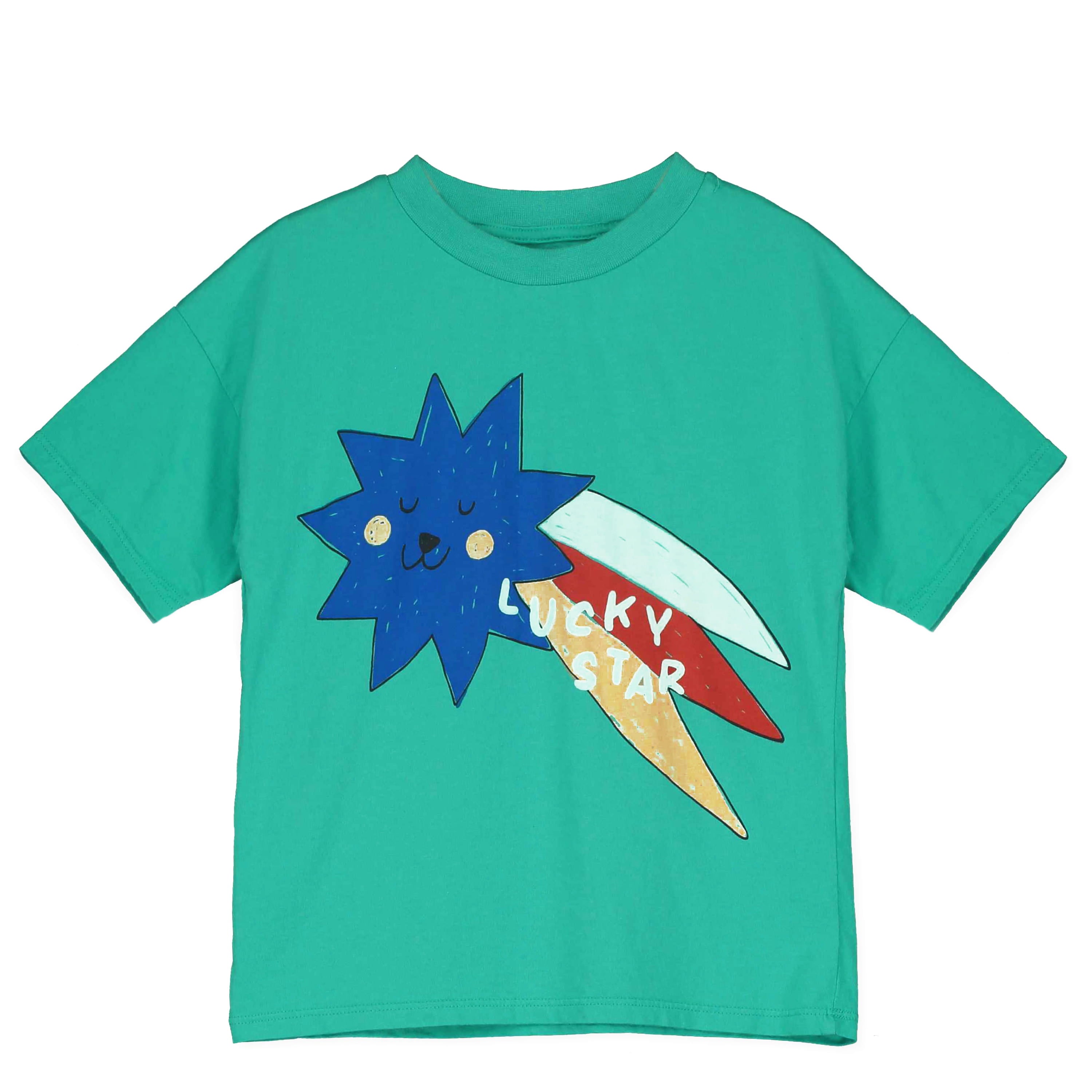 Big Lucky Star Wide Fit T-Shirt – green
