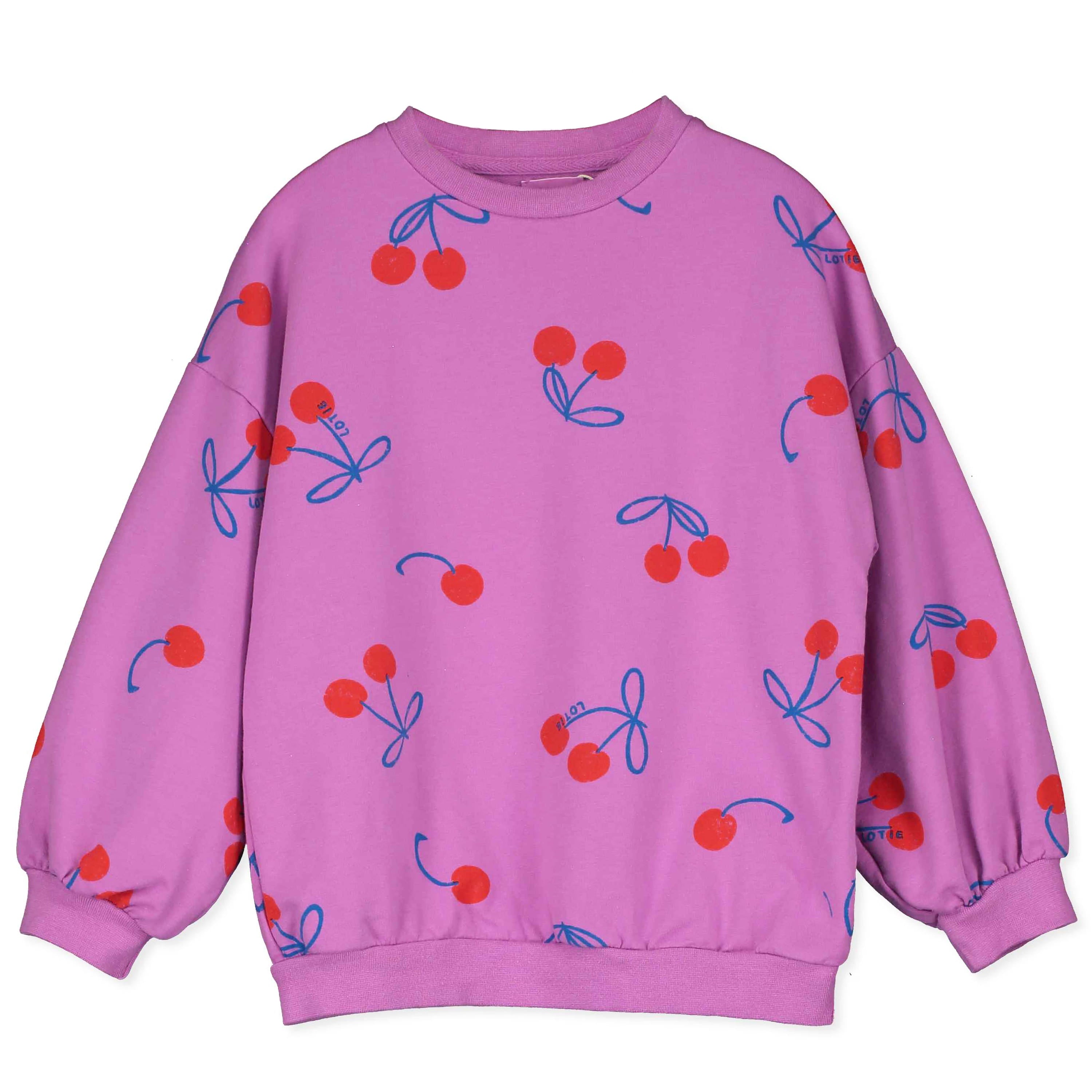 Cherries All Over Sweatshirt – magenta
