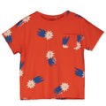 Lucky Blue Stars All Over Regular T-Shirt – coral red