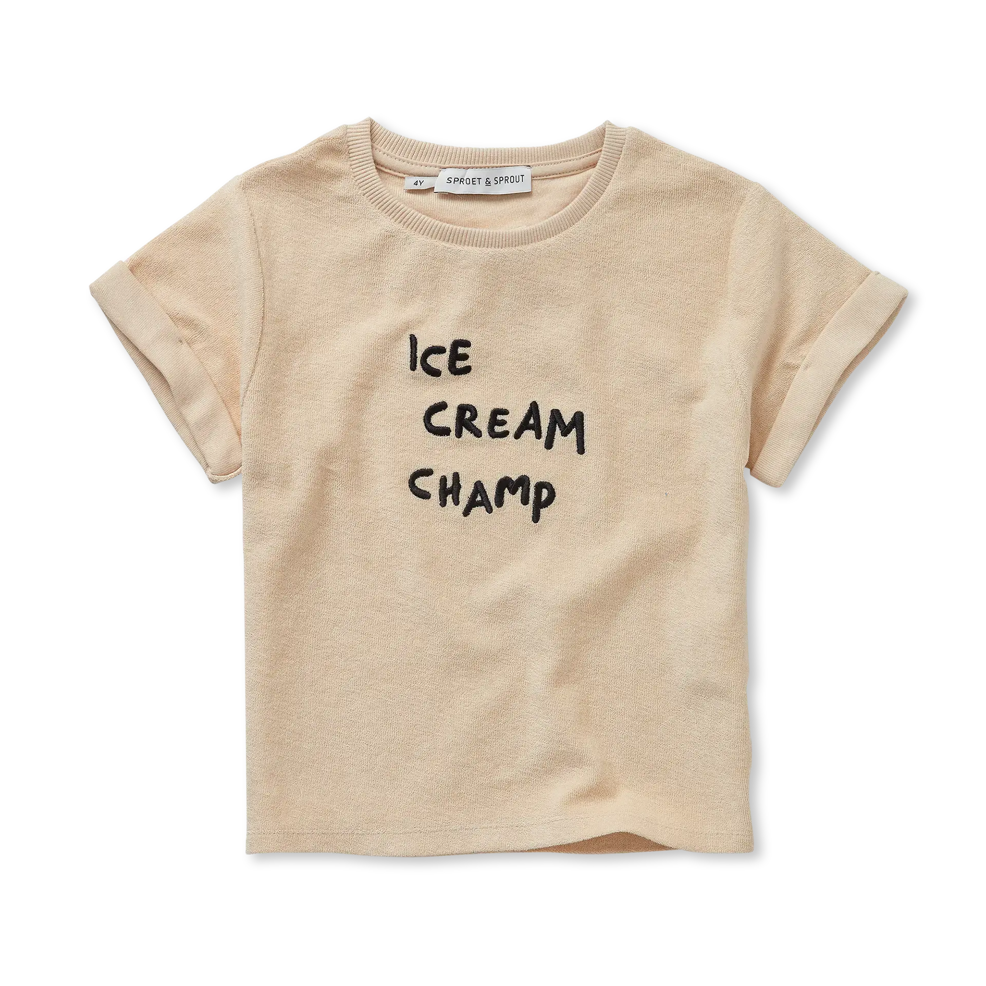 Terry T-Shirt Ice Cream Champ – sesame