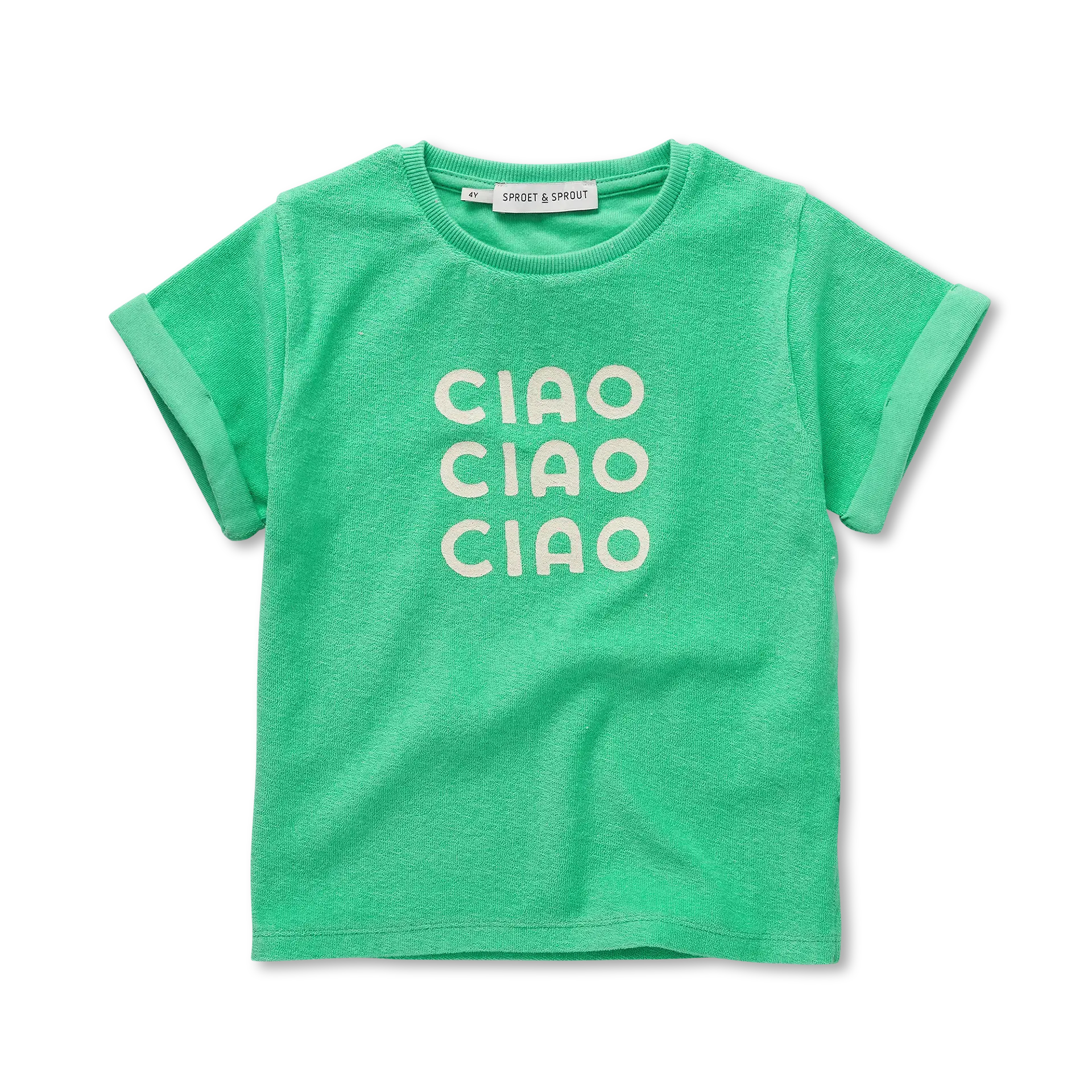 Terry T-Shirt Ciao – jade green