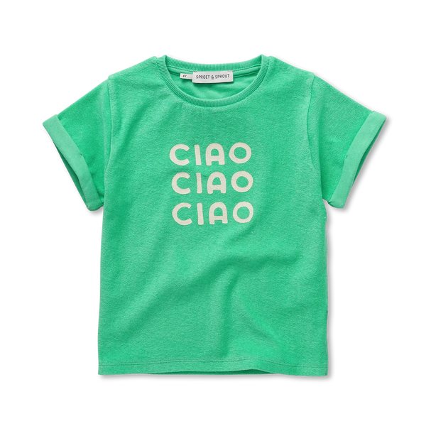 Terry T-Shirt Ciao – jade green