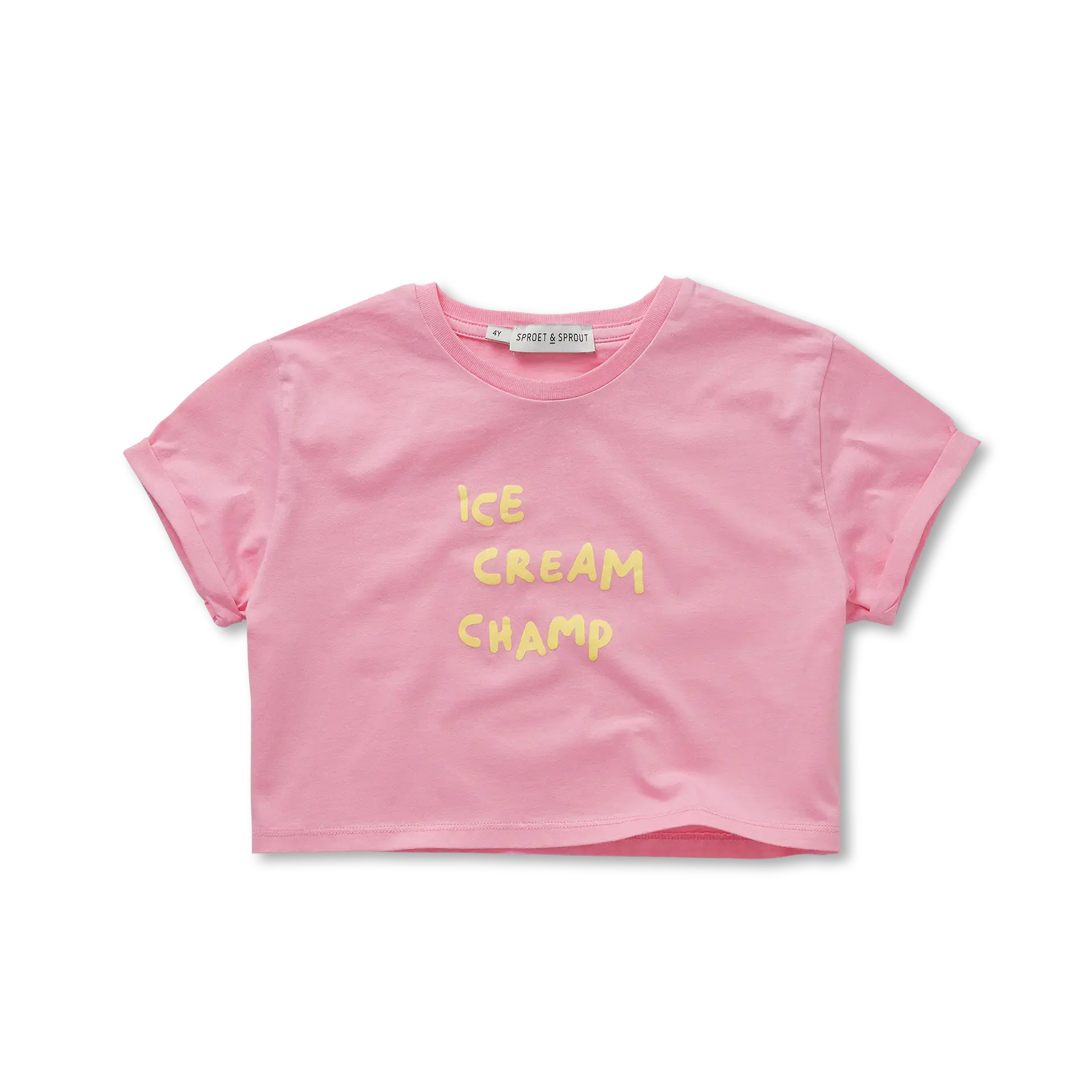 Boxy T-Shirt Ice Cream – podium pink