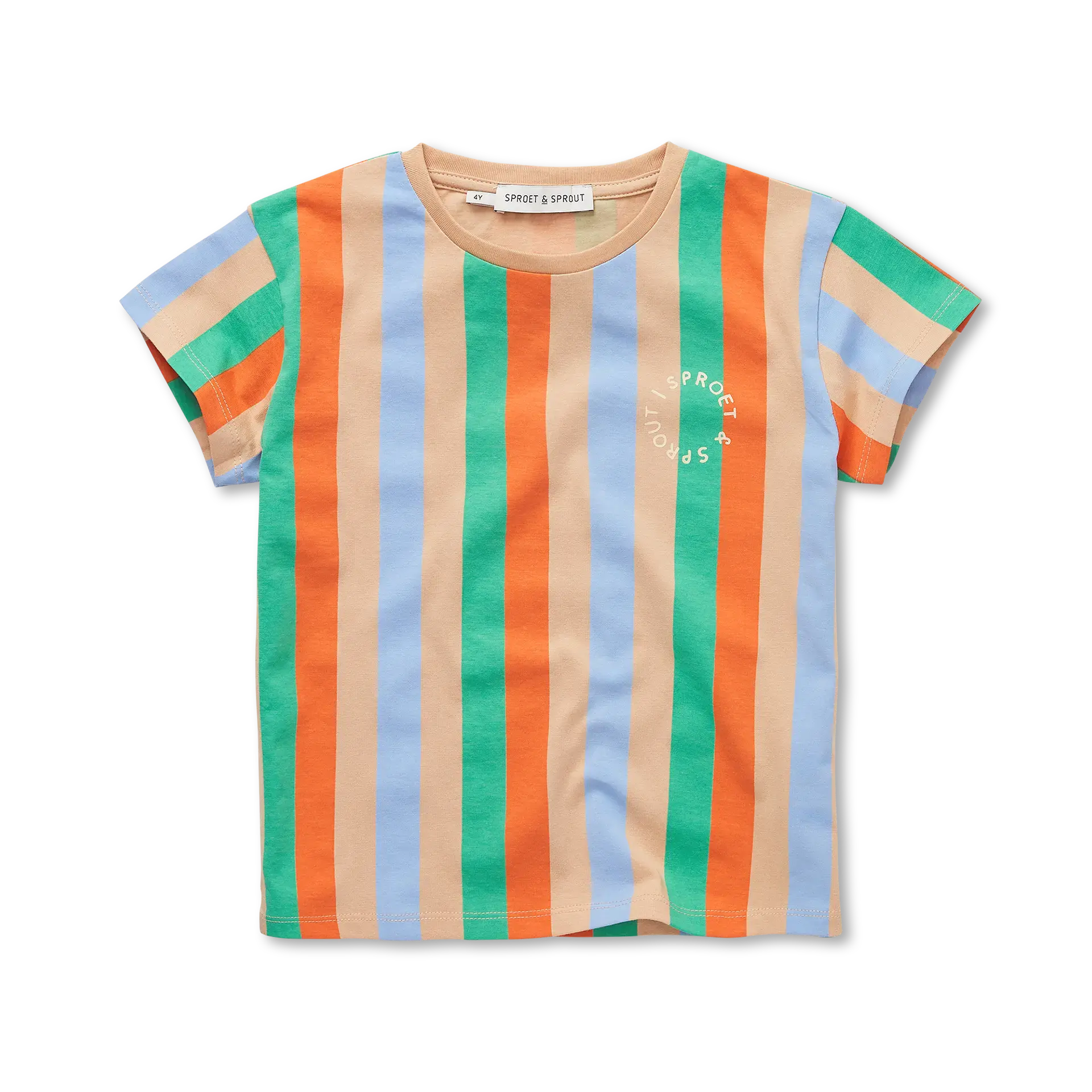 T-Shirt Vertical Stripes – sand