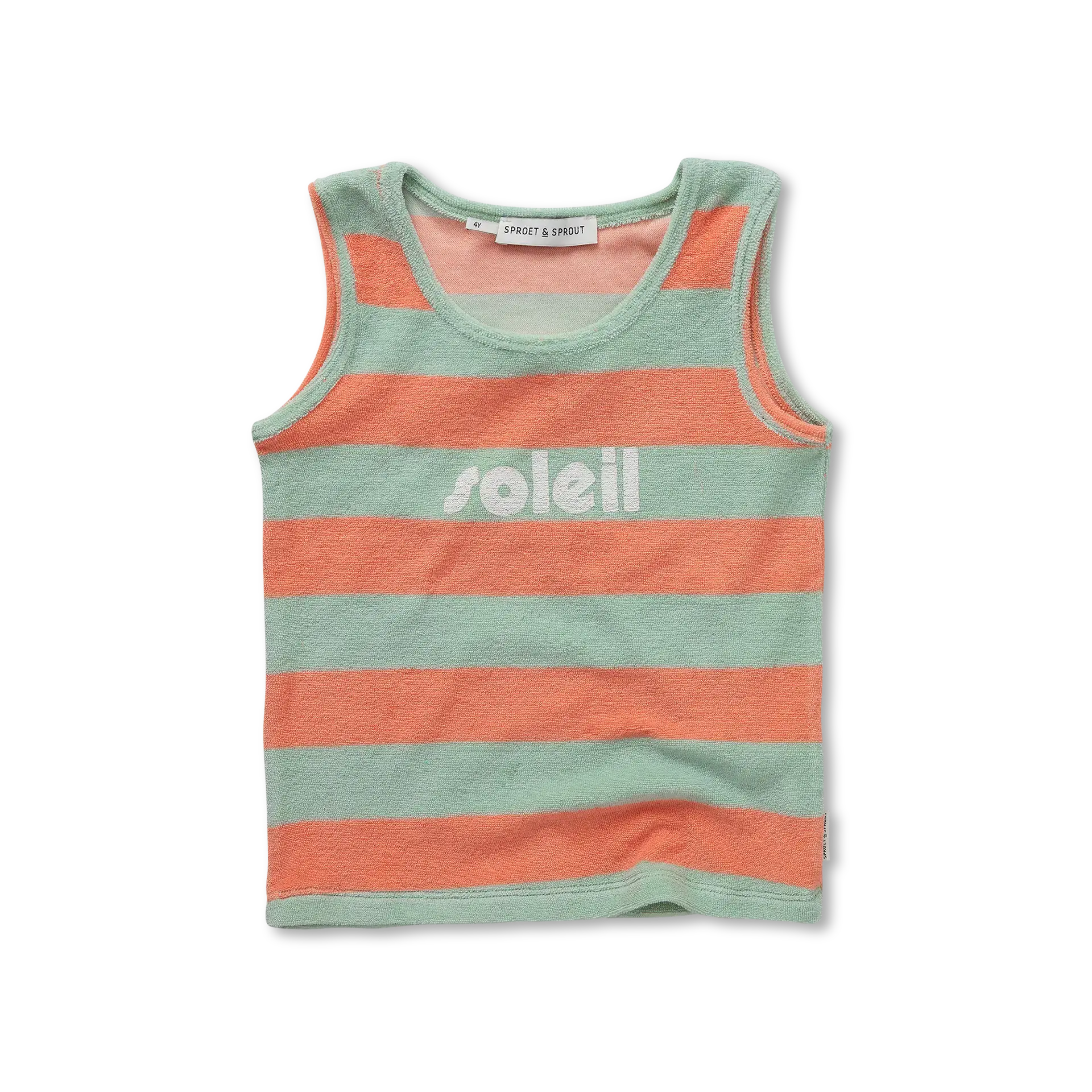 Tanktop Boys Stripes – silt green