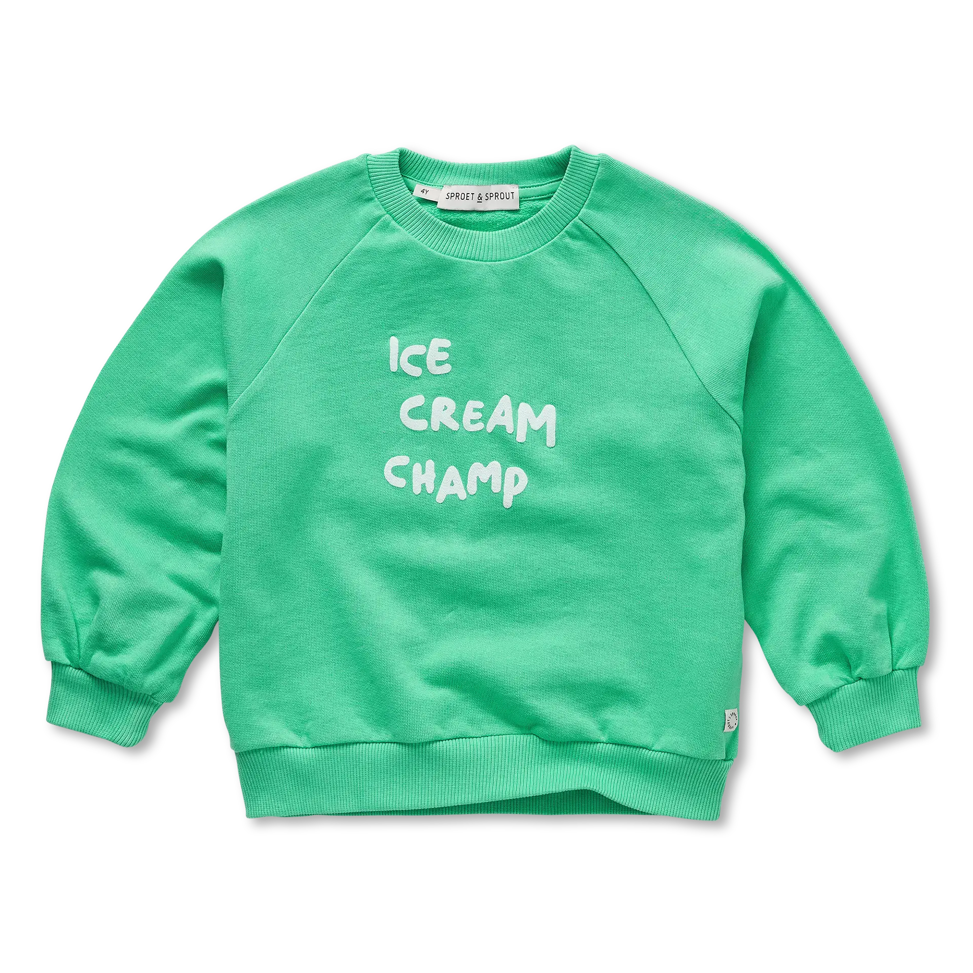 Raglan Sweatshirt Ice Cream Champ – jade green