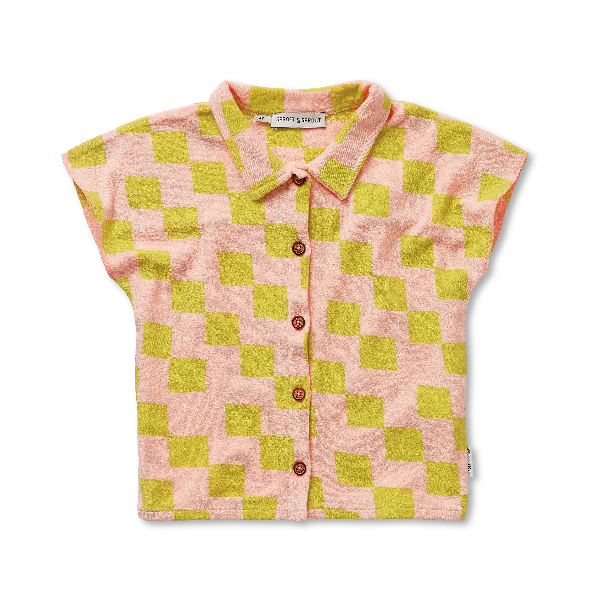 Loose Terry Blouse – blush pink