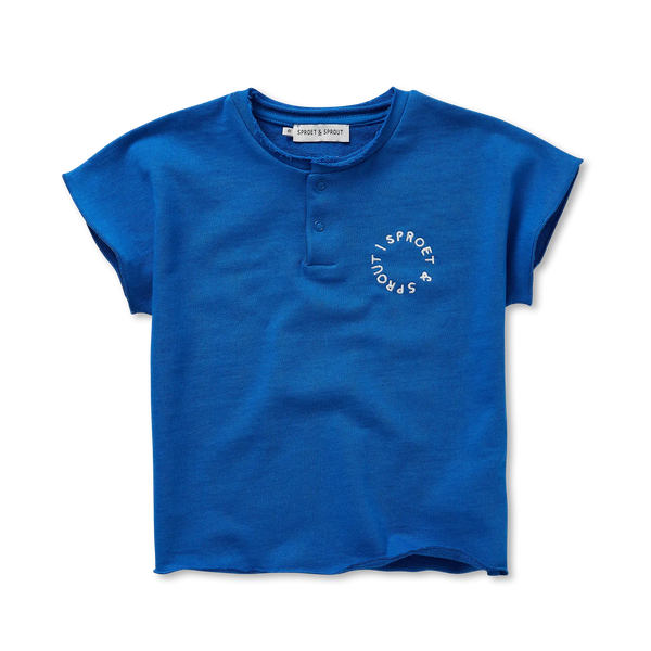 Sweat Top Grandad – sports blue