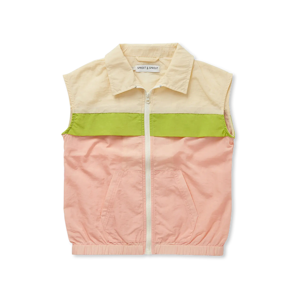 Anorak Vest Colourblock – blush pink