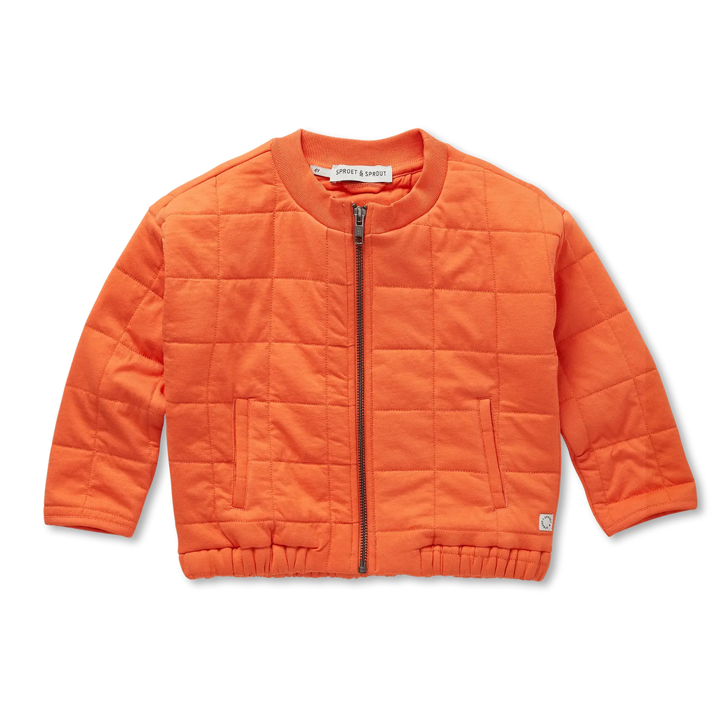 Quilted Jacket Cheetah – orange sprint