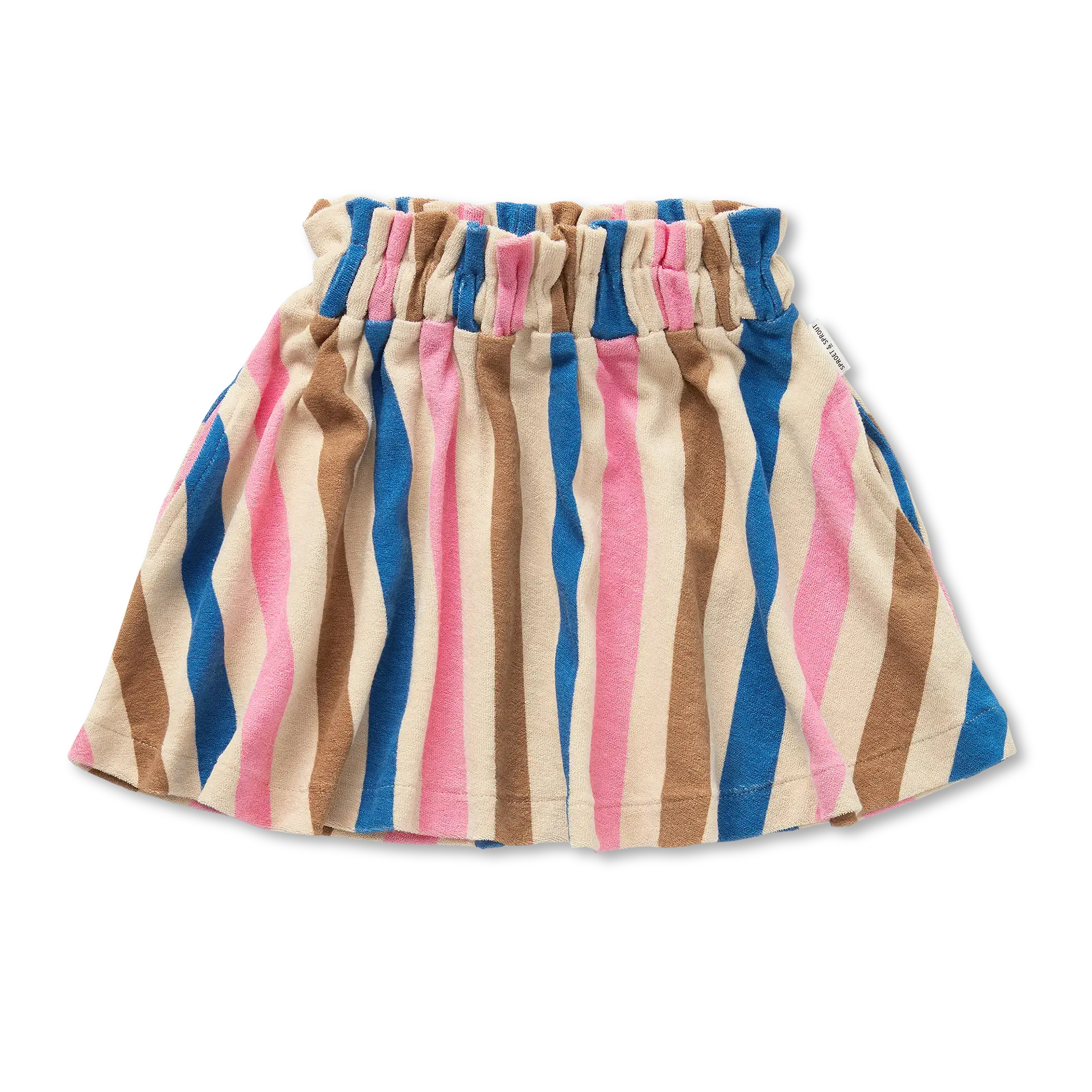 Paperbag Skirt Stripes – sesame