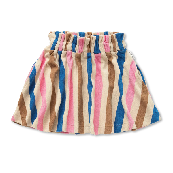 Paperbag Skirt Stripes – sesame