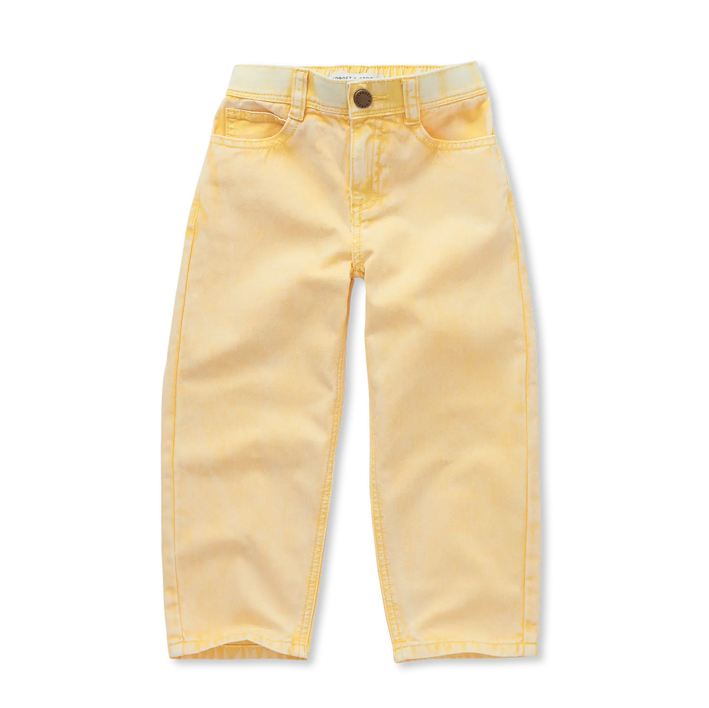 Denim Pants – pastel yellow