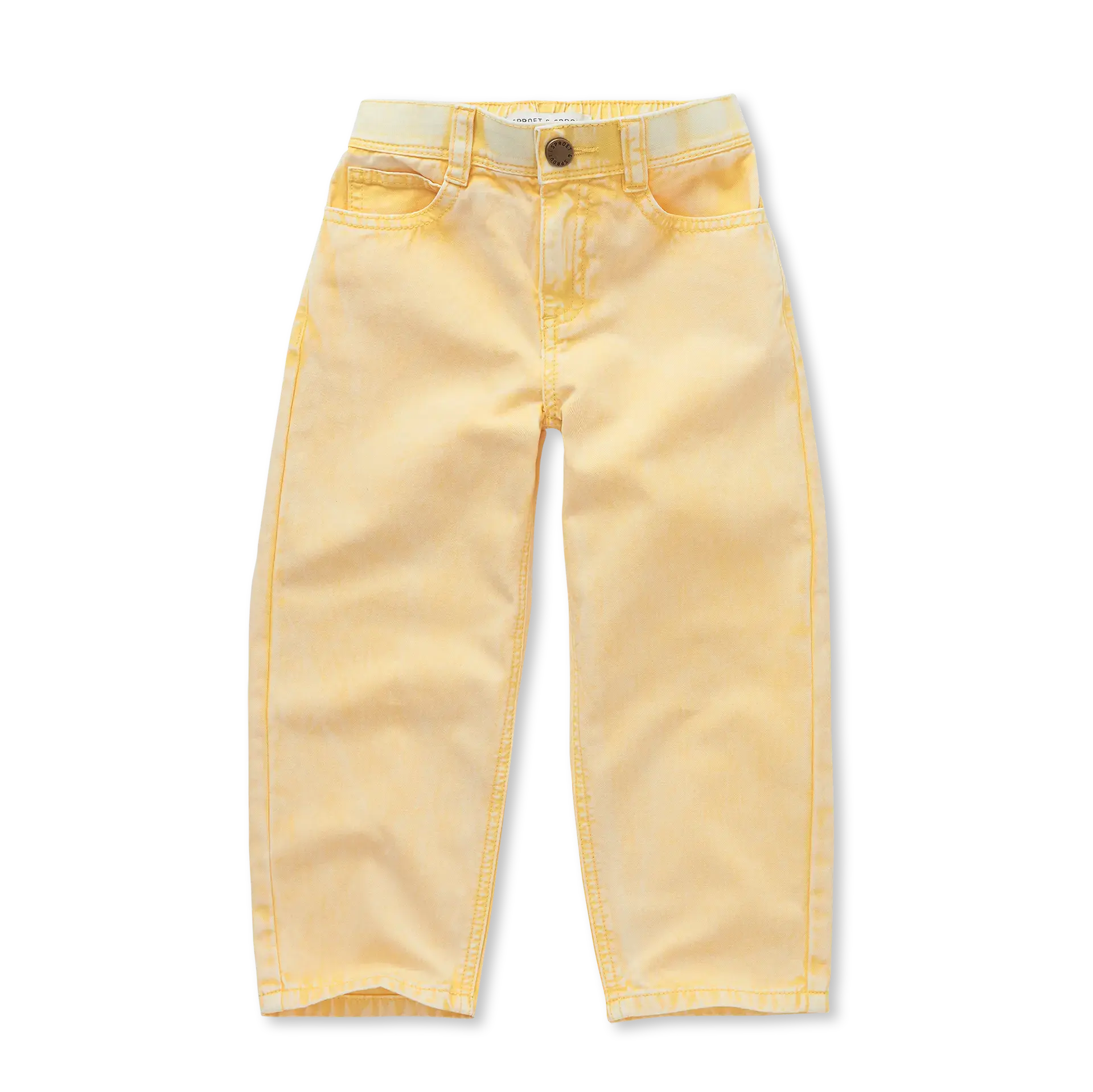 Denim Pants – pastel yellow