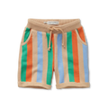 Sweat Shorts Multi Colour Stripes – sand