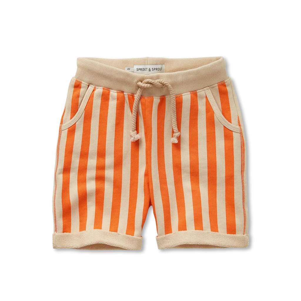 Sweat Shorts Small Stripes – sesame