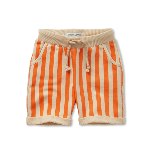 Sweat Shorts Small Stripes – sesame