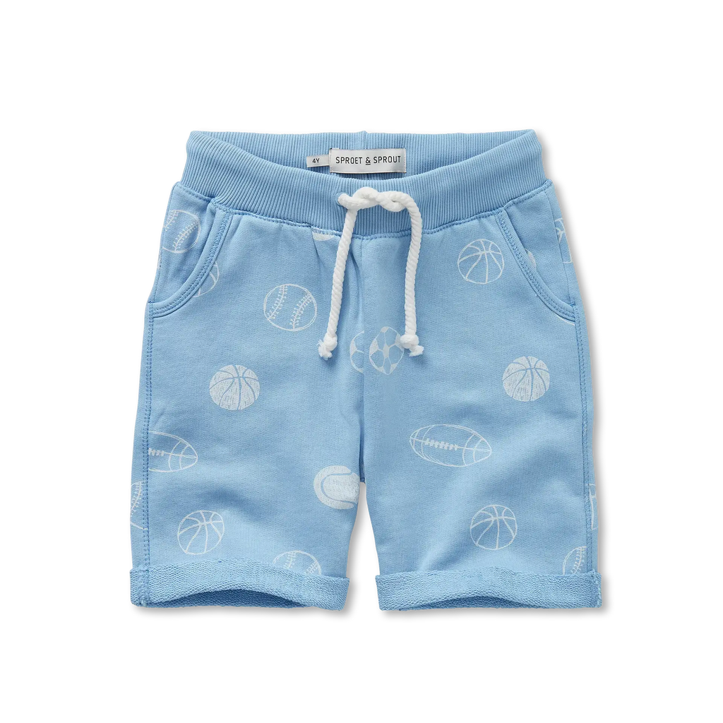 Sweat Shorts Balls Print – forever blue